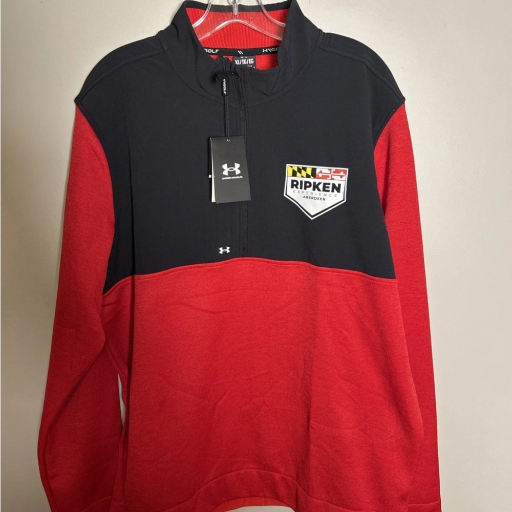 NWT Cal Ripken Experience Aberdeen Under Armour Golf Storm Jacket Sz XL 1/4 Zip